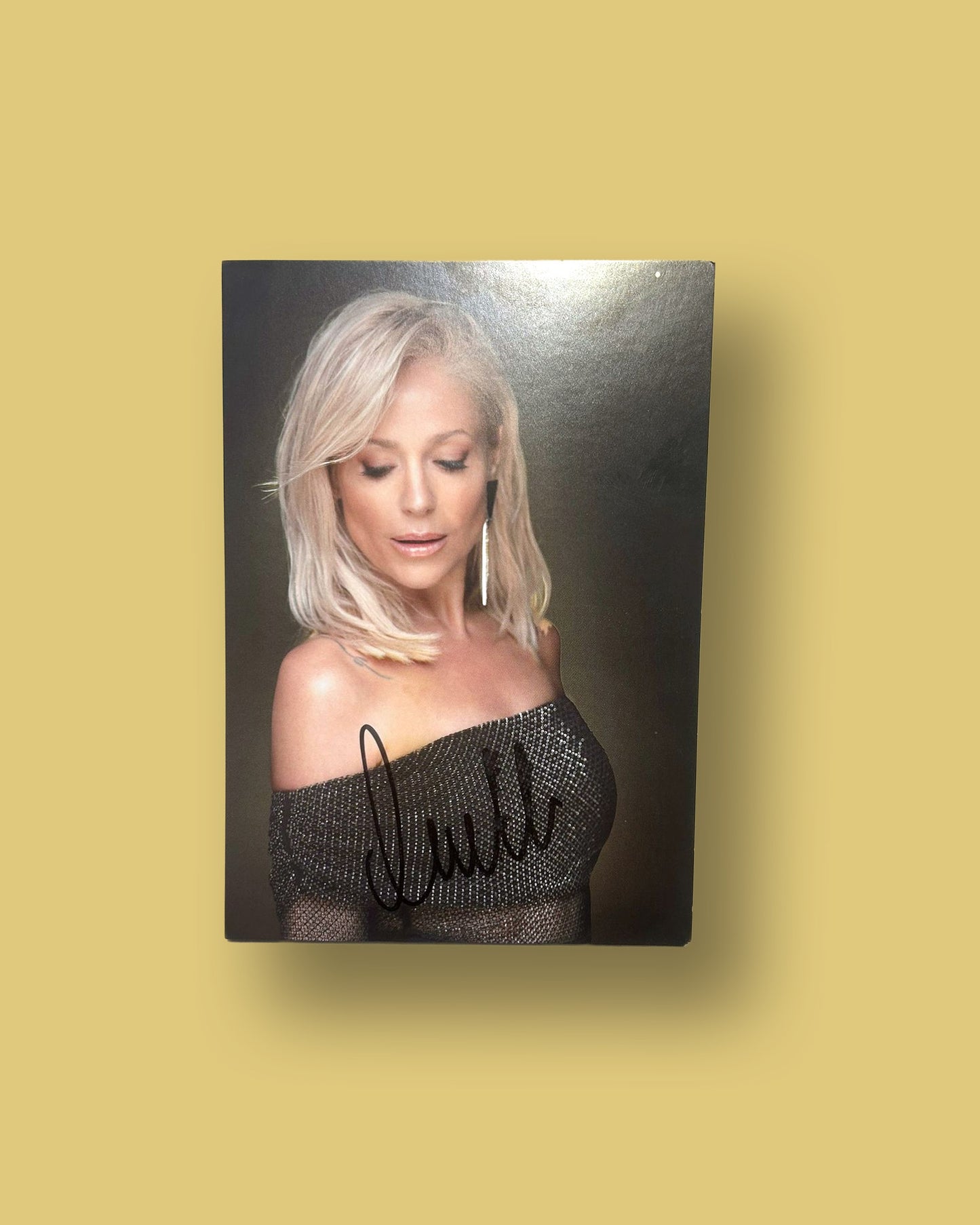 Handsignierte Autogrammkarte